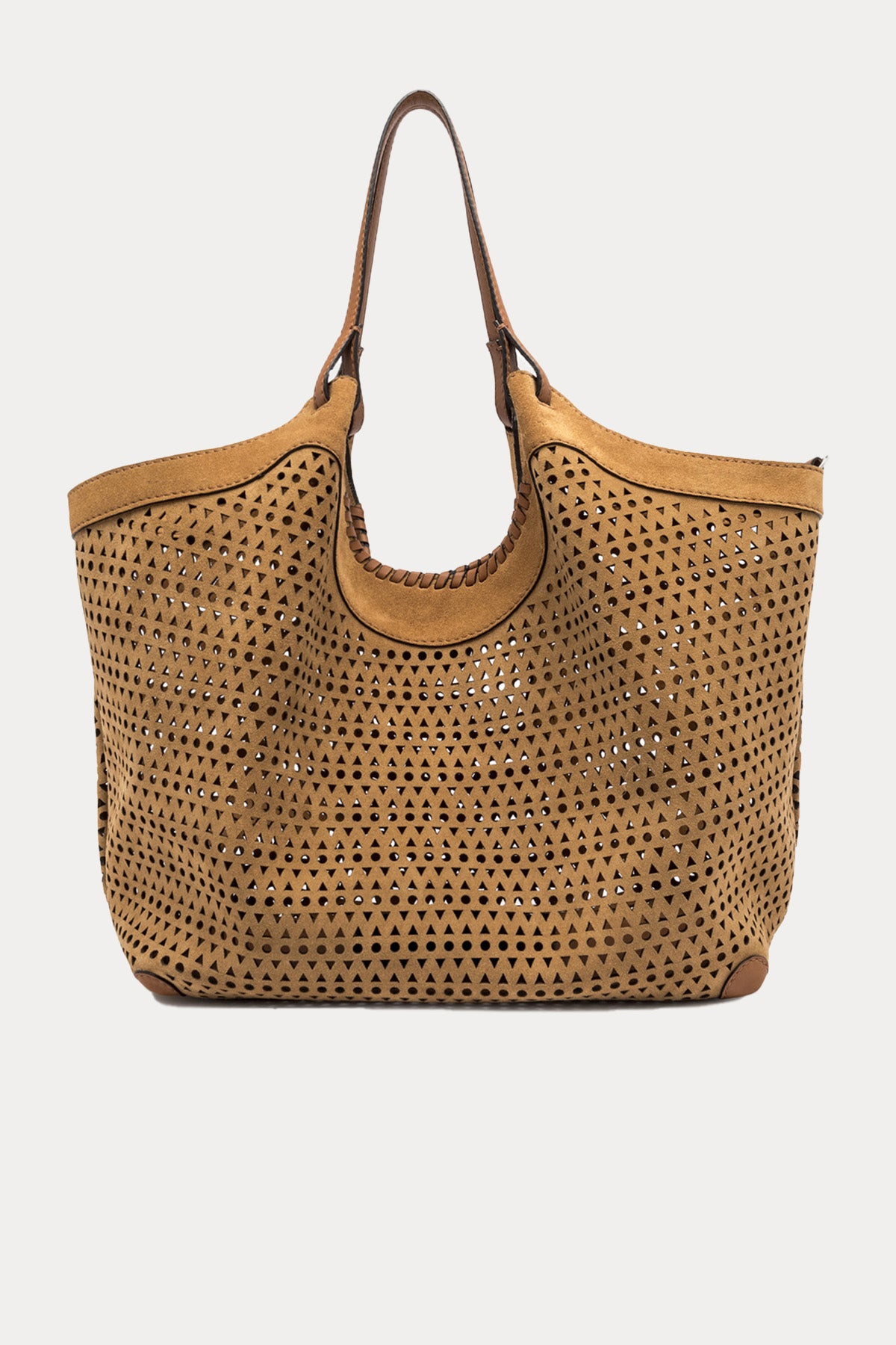 Gianni Chiarini Dua Nubuk Deri Shopping Bag Çanta