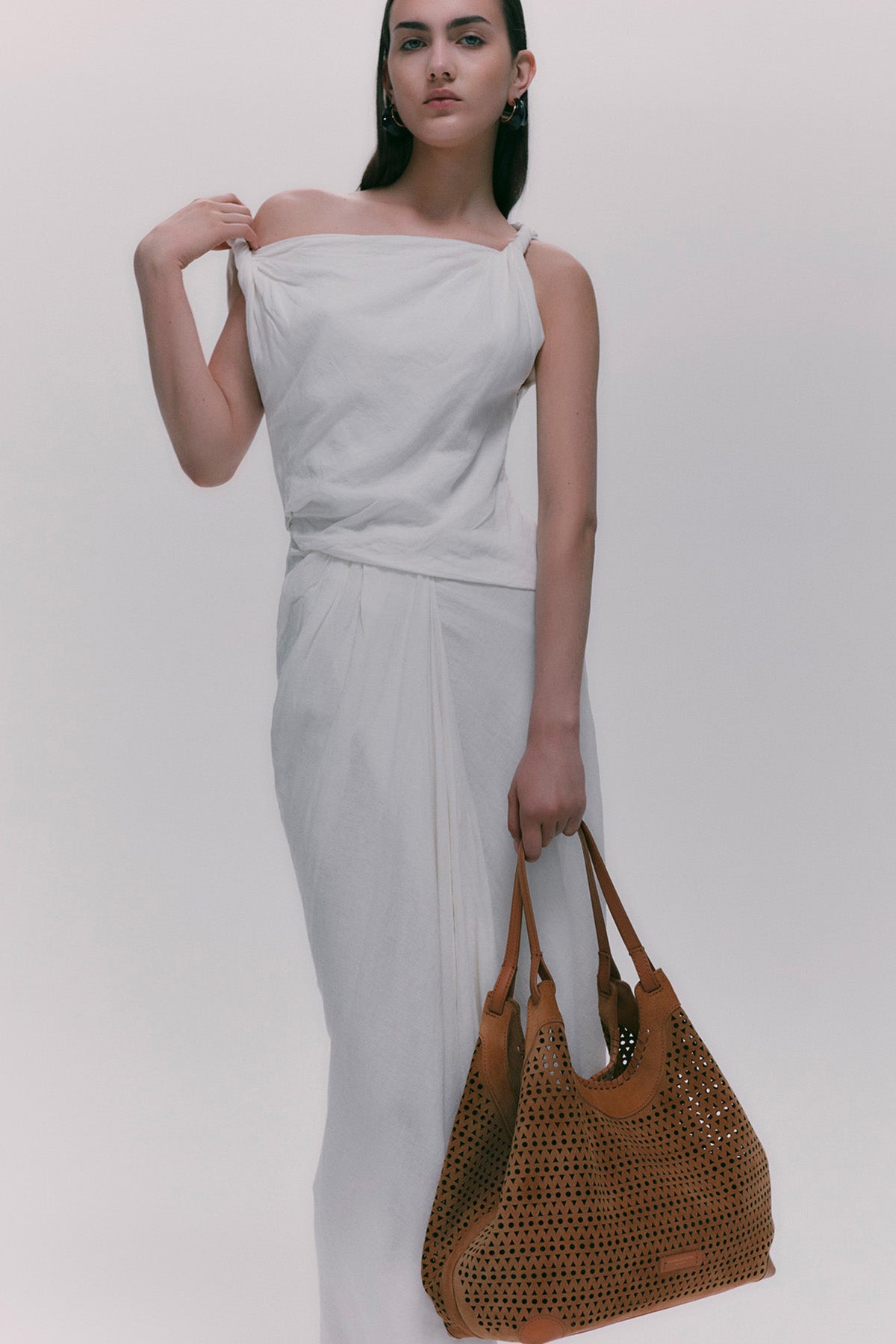 Gianni Chiarini Dua Nubuk Deri Shopping Bag Çanta