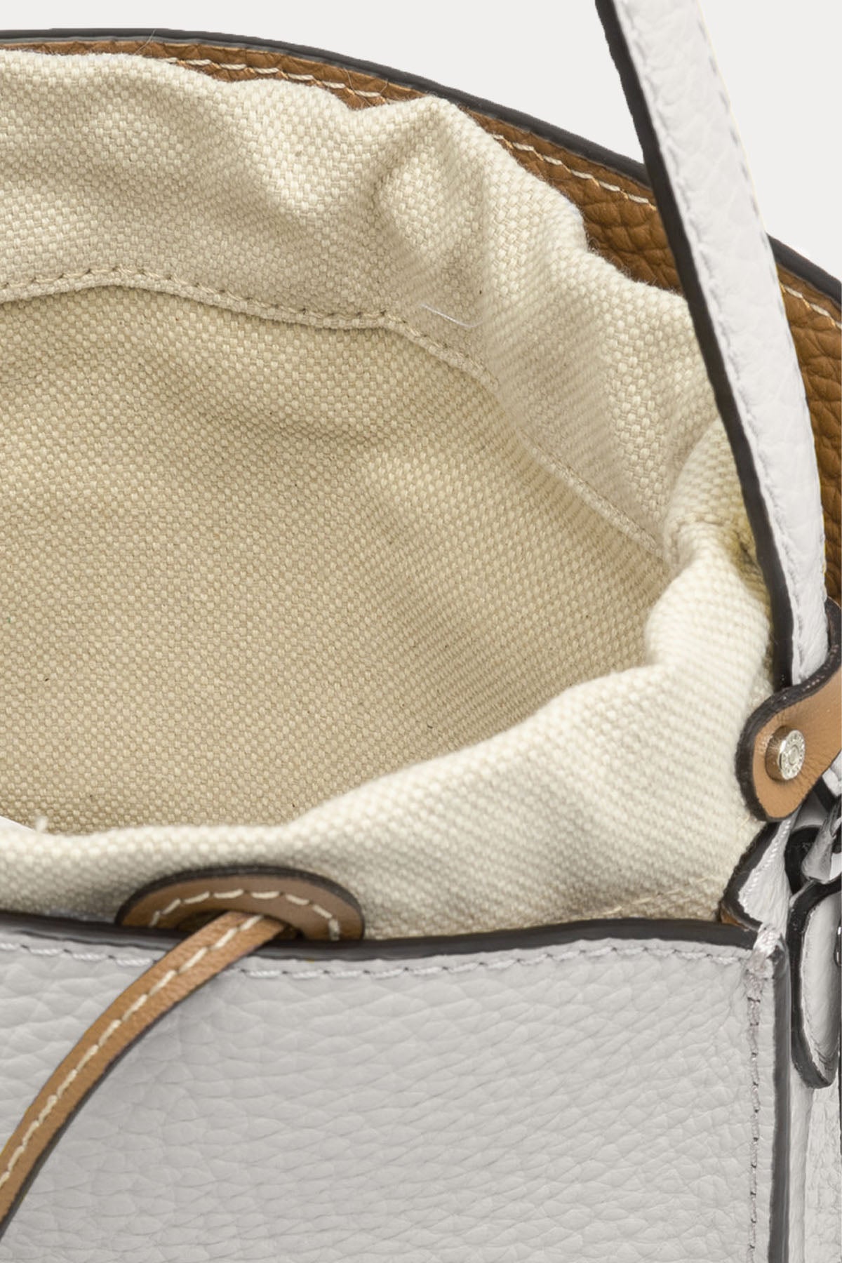 Gianni Chiarini Asia Kanvas Kumaş İç Çantalı Deri Omuz Çantası