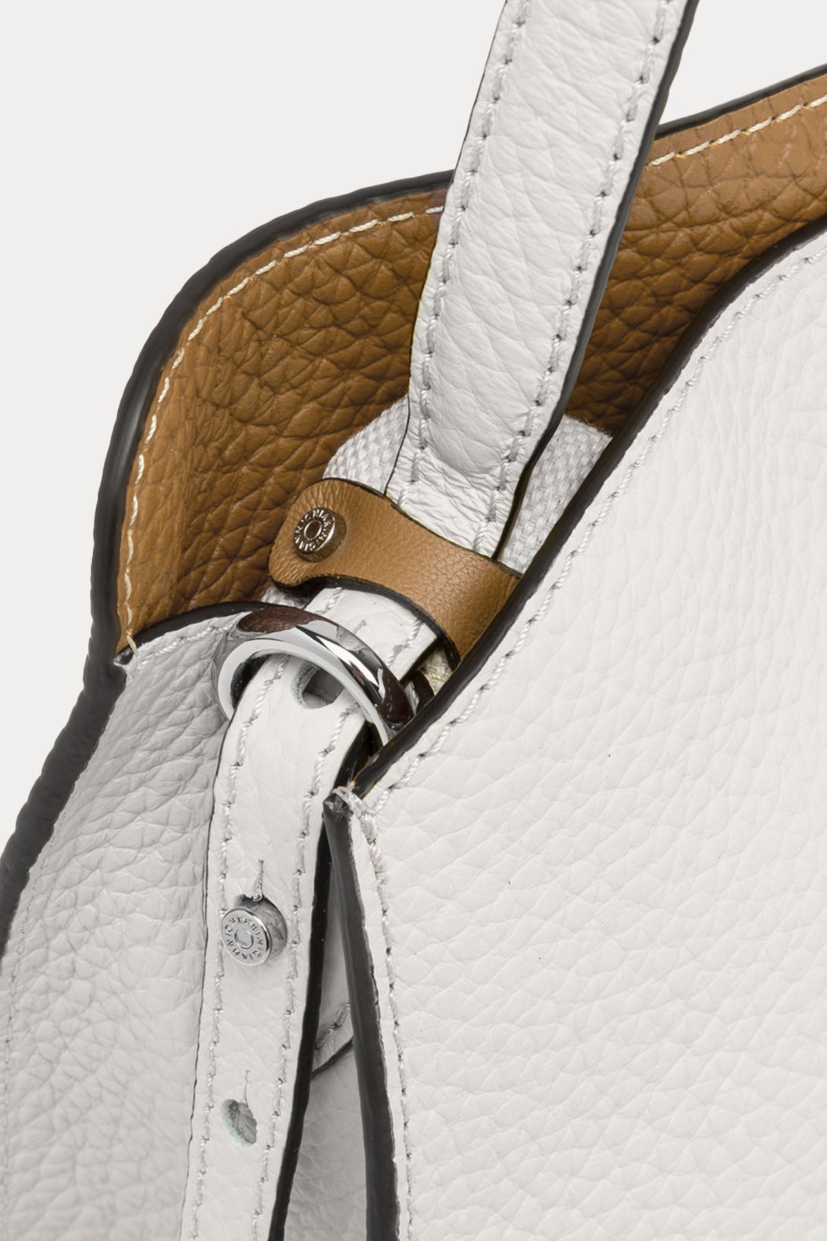 Gianni Chiarini Asia Kanvas Kumaş İç Çantalı Deri Omuz Çantası