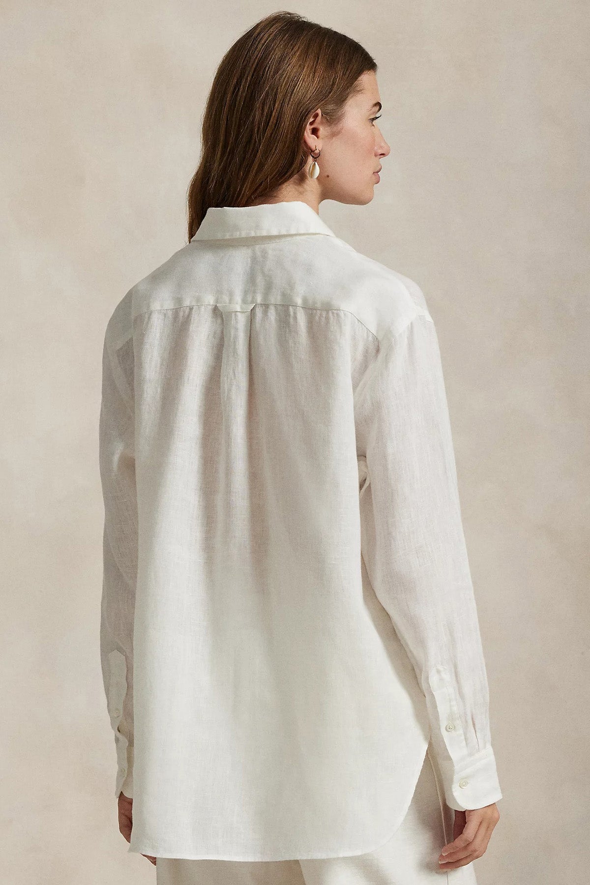 Polo Ralph Lauren Geniş Kesim Keten Gömlek-Gömlek-Libas