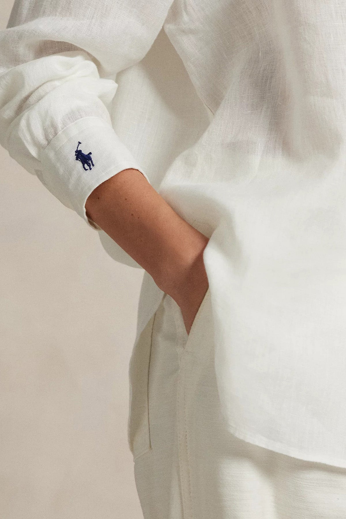 Polo Ralph Lauren Geniş Kesim Keten Gömlek-Gömlek-Libas