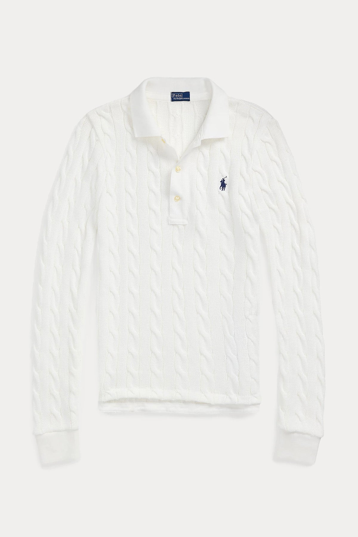 Polo Ralph Lauren Relaxed Fit Polo Yaka Saç Örgü Triko