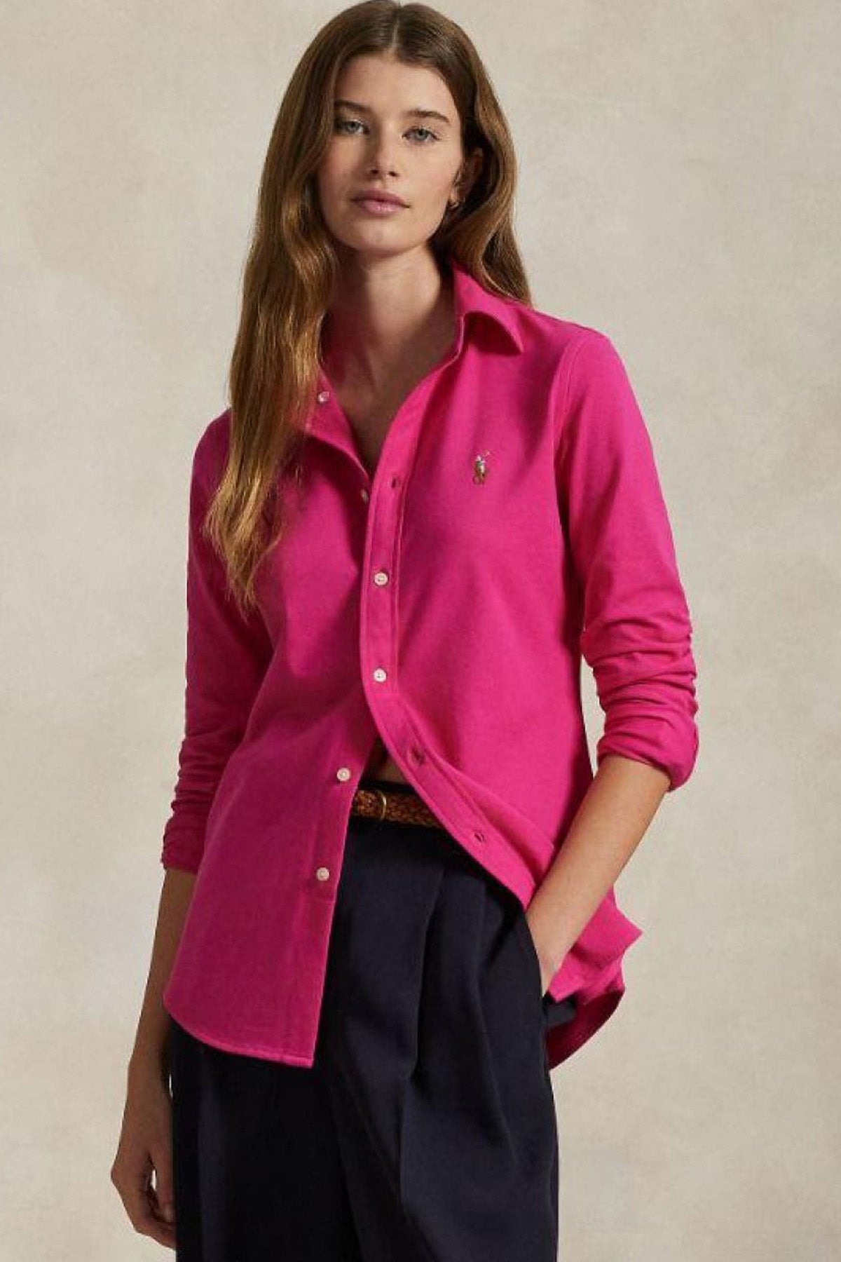 Polo Ralph Lauren Custom Fit Knit Oxford Gömlek