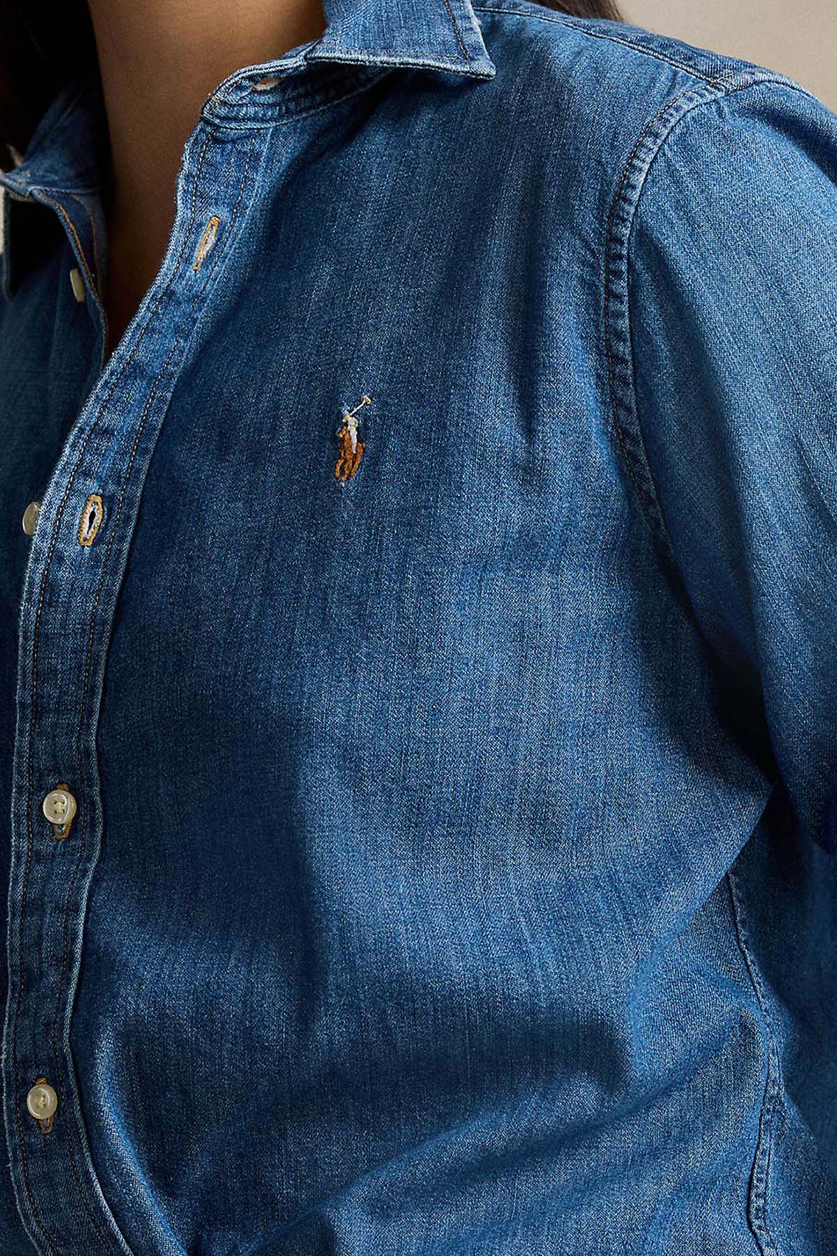 Polo Ralph Lauren Custom Fit Denim Gömlek-Gömlek-Libas