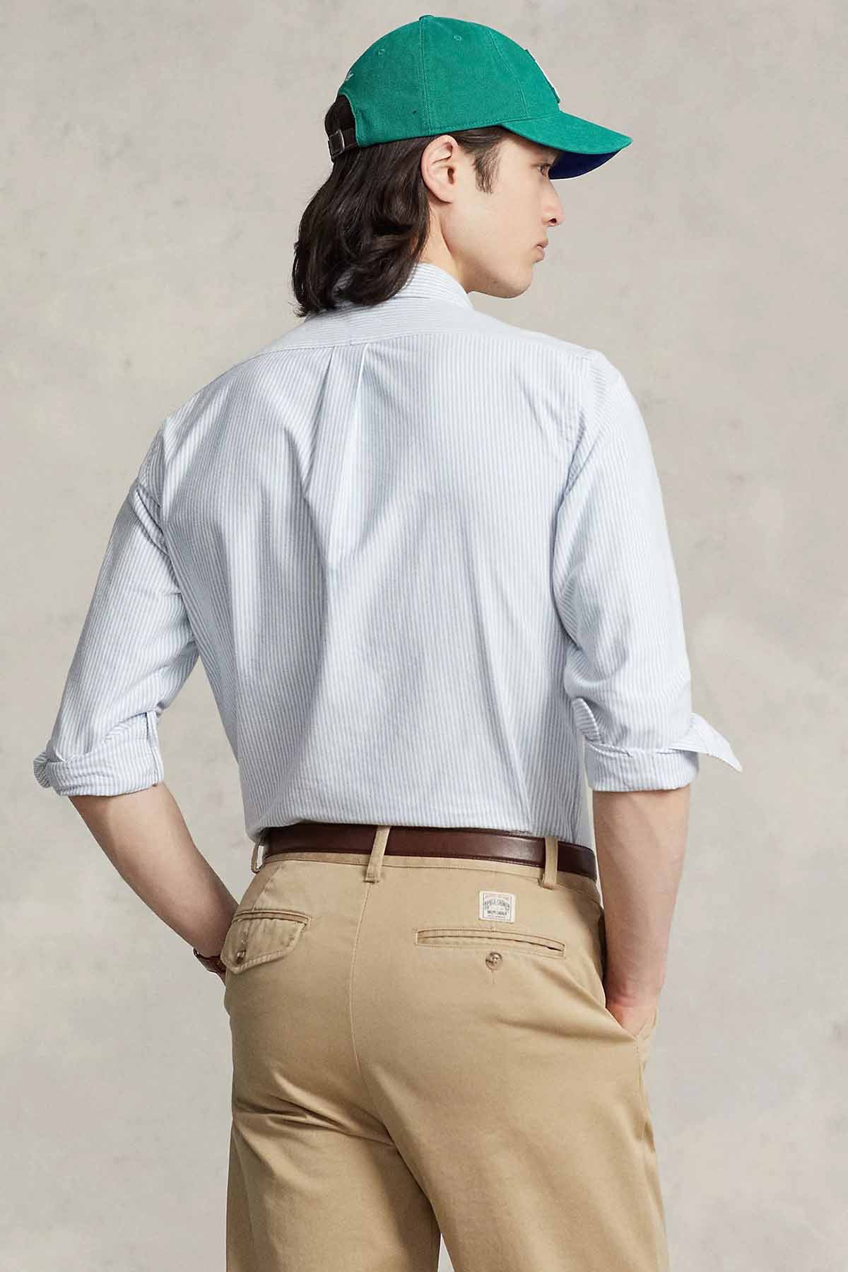 Polo Ralph Lauren Slim Fit Çizgili Oxford Gömlek