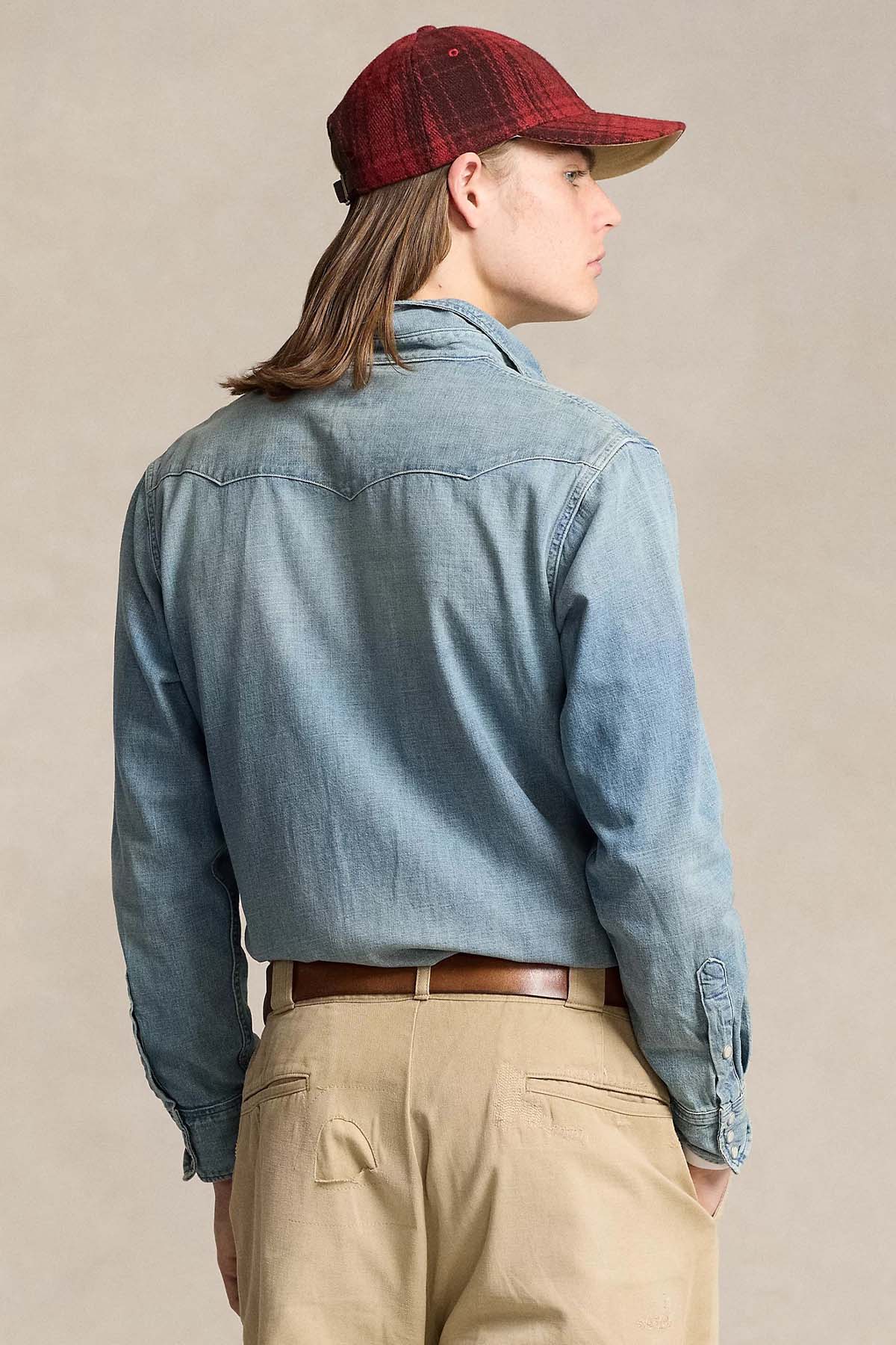 Polo Ralph Lauren Classic Fit Kapaklı Cepli Denim Gömlek