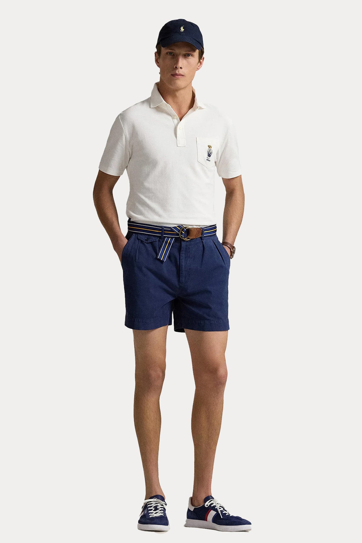 Polo Ralph Lauren Custom Slim Fit Polo Bear Polo Yaka T-shirt