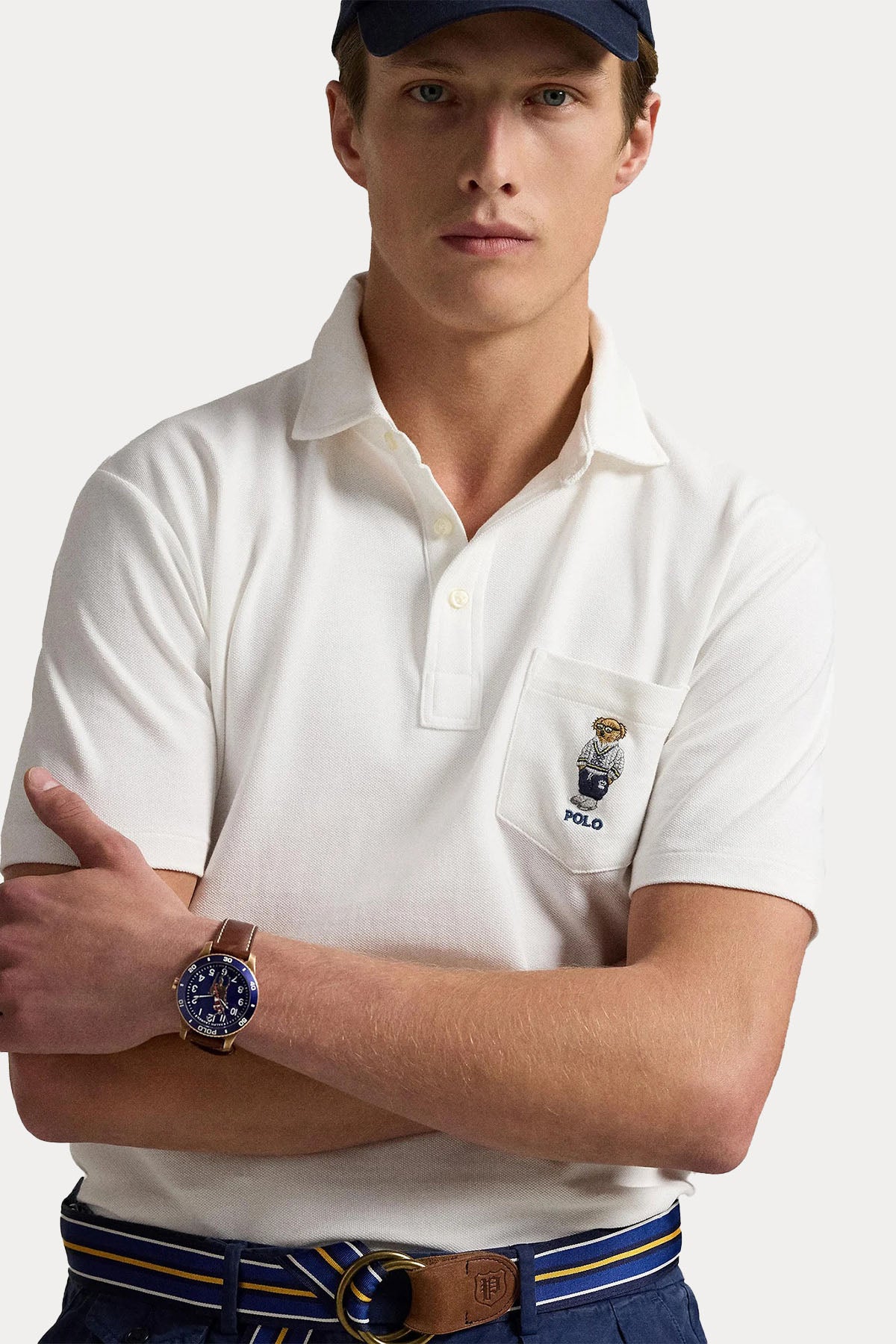 Polo Ralph Lauren Custom Slim Fit Polo Bear Polo Yaka T-shirt