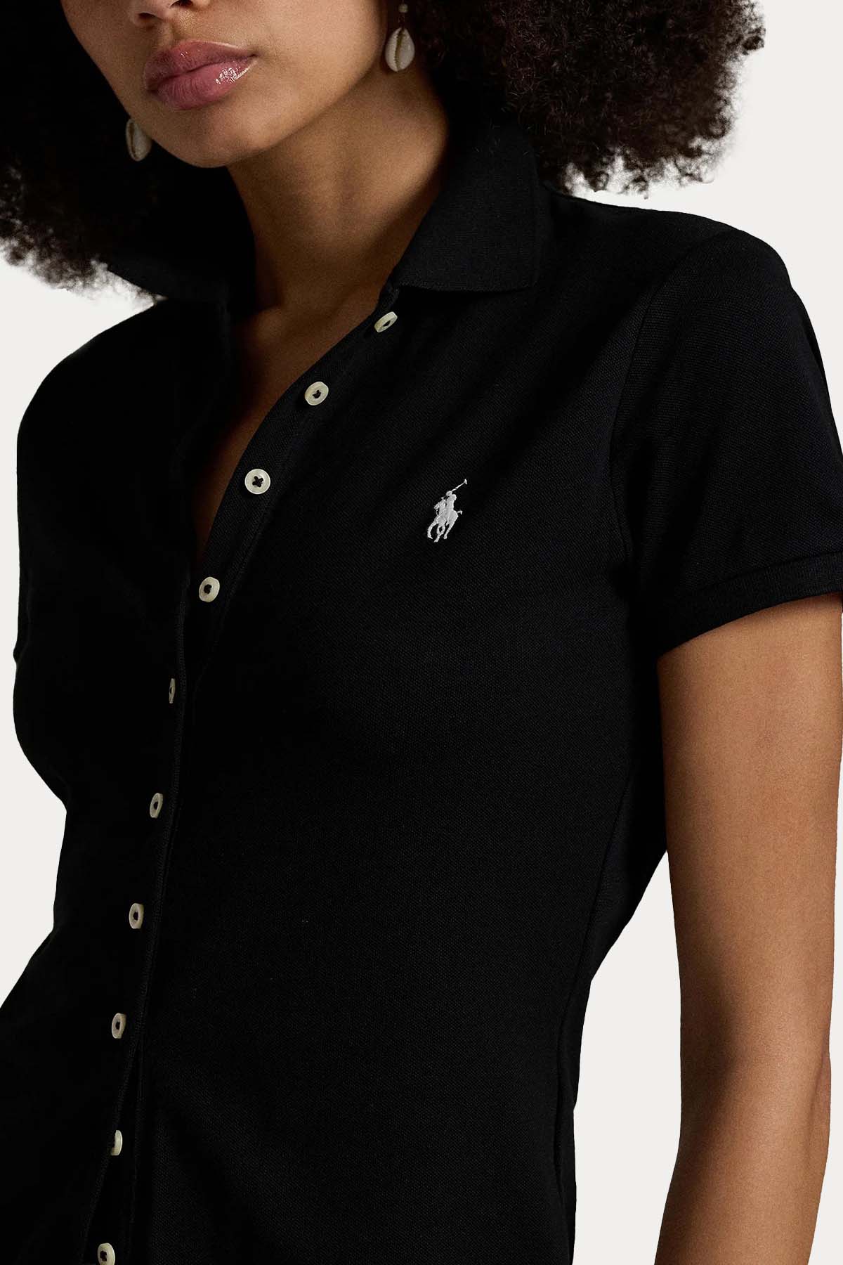 Polo Ralph Lauren Polo Yaka Pony Logolu Streç T-shirt Gömlek