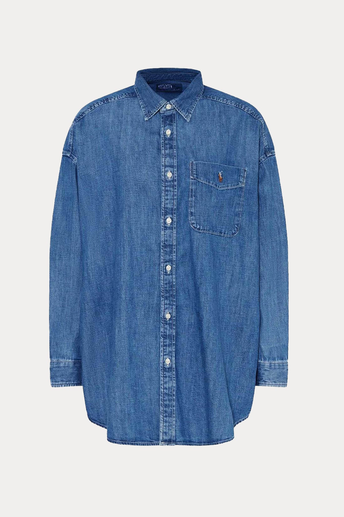 Polo Ralph Lauren Geniş Kesim Spor Cepli Denim Gömlek