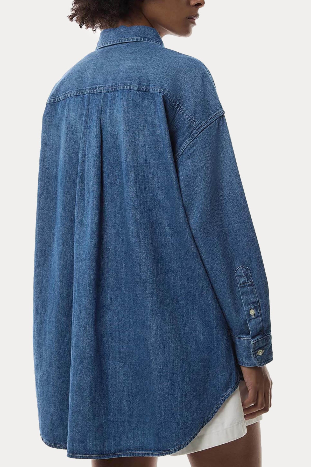 Polo Ralph Lauren Geniş Kesim Spor Cepli Denim Gömlek