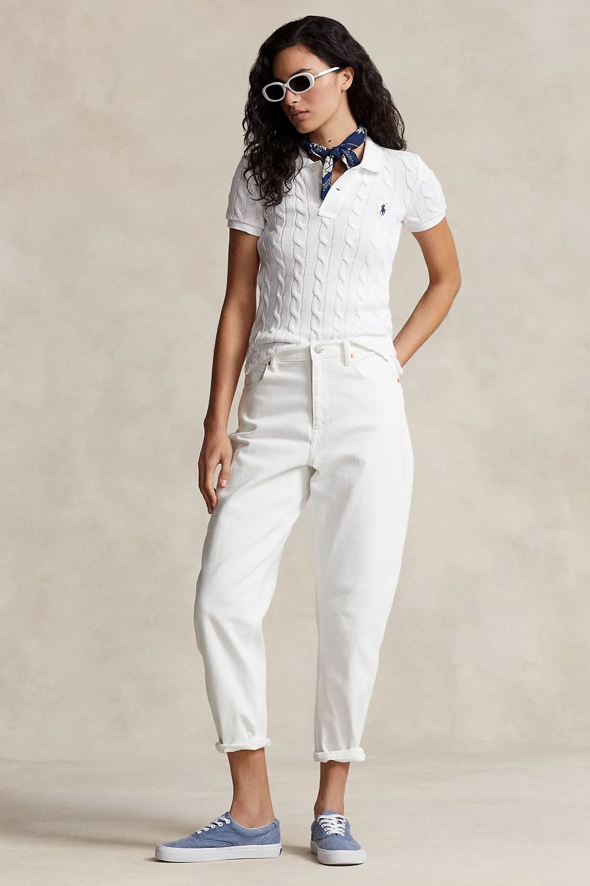 Polo Ralph Lauren Polo Yaka Saç Örgü Triko