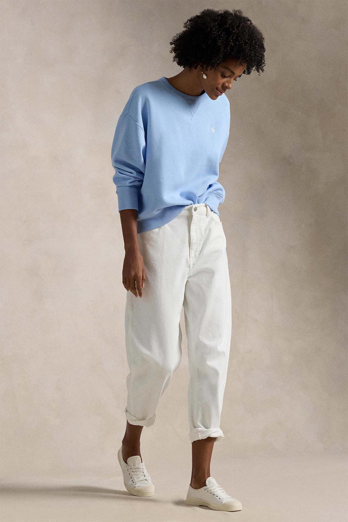 Polo Ralph Lauren Relaxed Fit Yuvarlak Yaka Şardonlu Sweatshirt