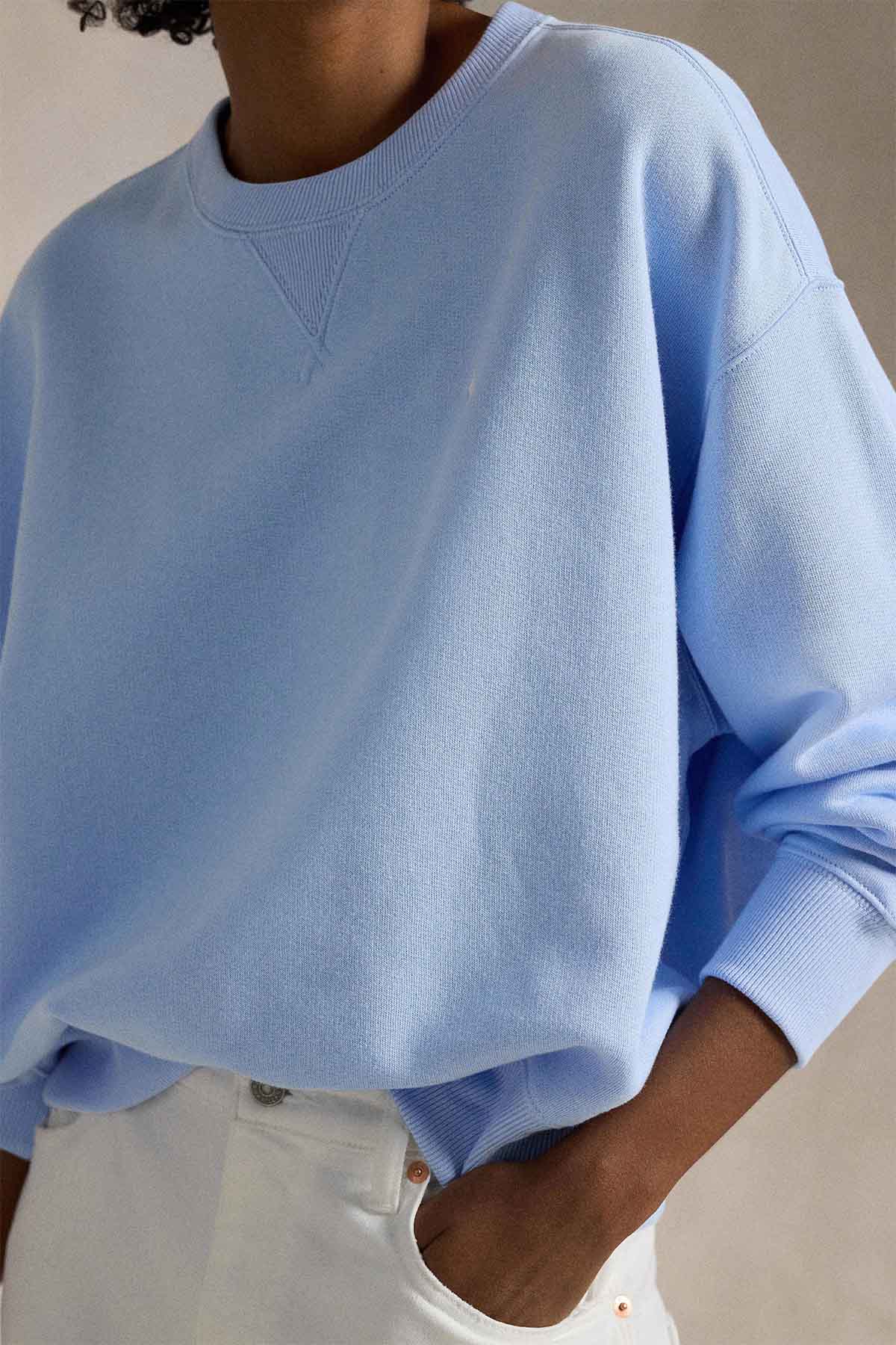 Polo Ralph Lauren Relaxed Fit Yuvarlak Yaka Şardonlu Sweatshirt