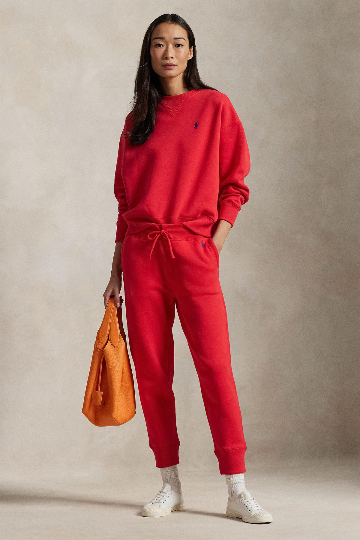 Polo Ralph Lauren Relaxed Fit Yuvarlak Yaka Şardonlu Sweatshirt