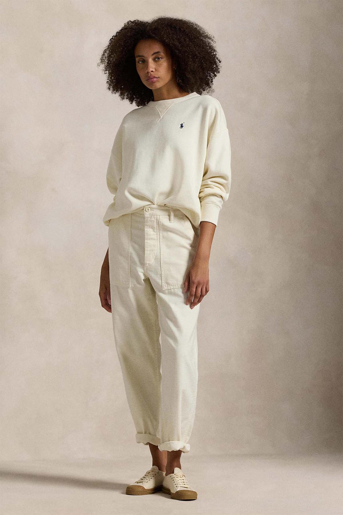 Polo Ralph Lauren Relaxed Fit Yuvarlak Yaka Şardonlu Sweatshirt