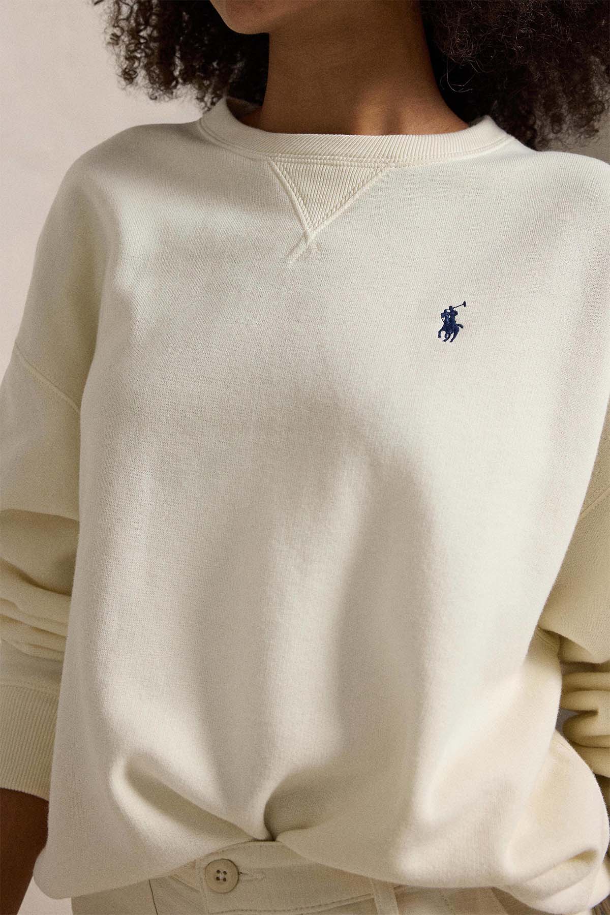 Polo Ralph Lauren Relaxed Fit Yuvarlak Yaka Şardonlu Sweatshirt