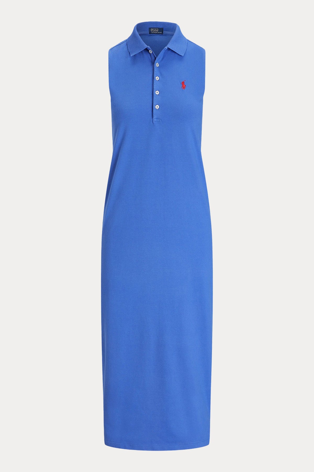 Polo Ralph Lauren Relaxed Fit Polo Yaka Streç Midi T-shirt Elbise