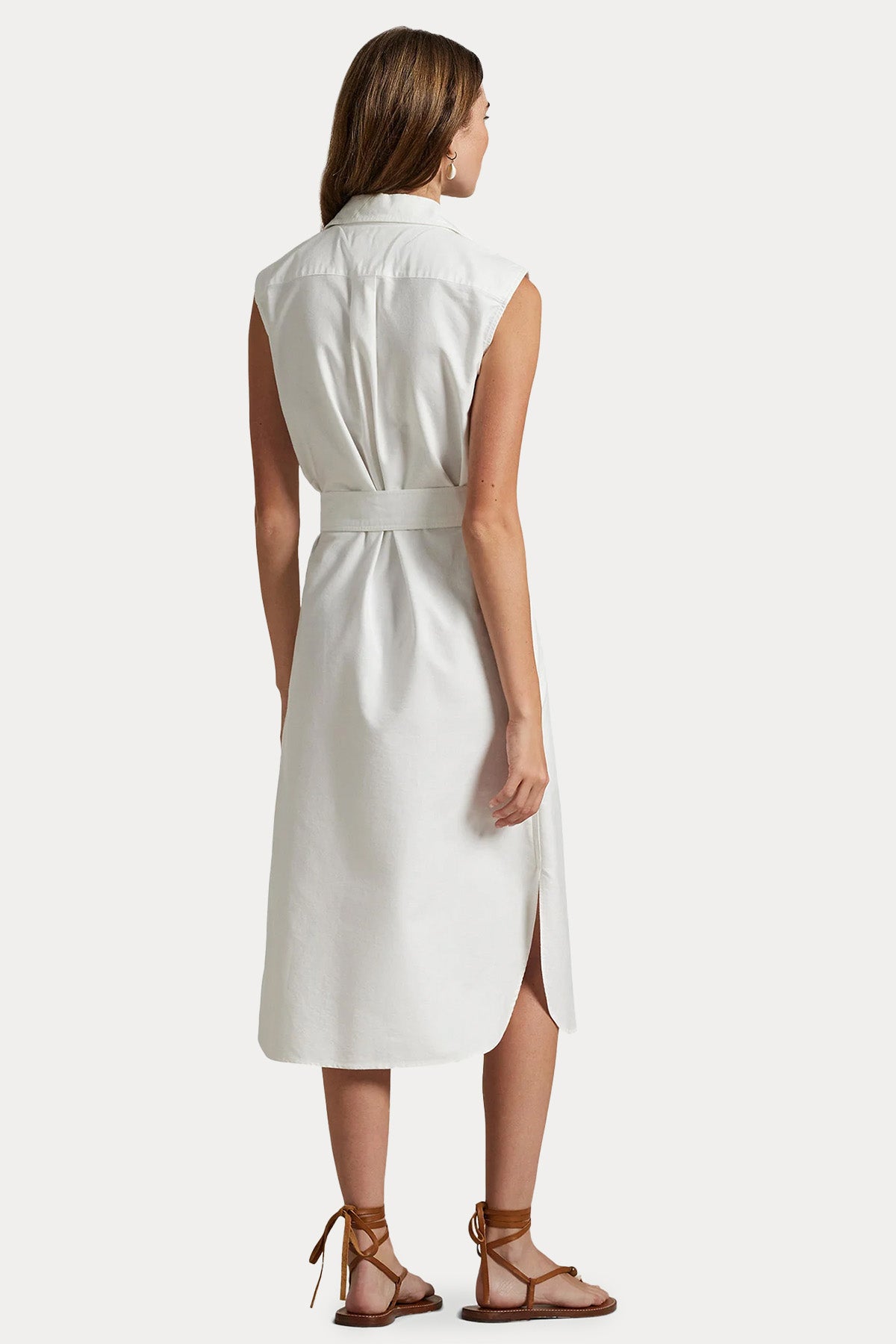 Polo Ralph Lauren Regular Fit Kuşaklı Midi Gömlek Elbise