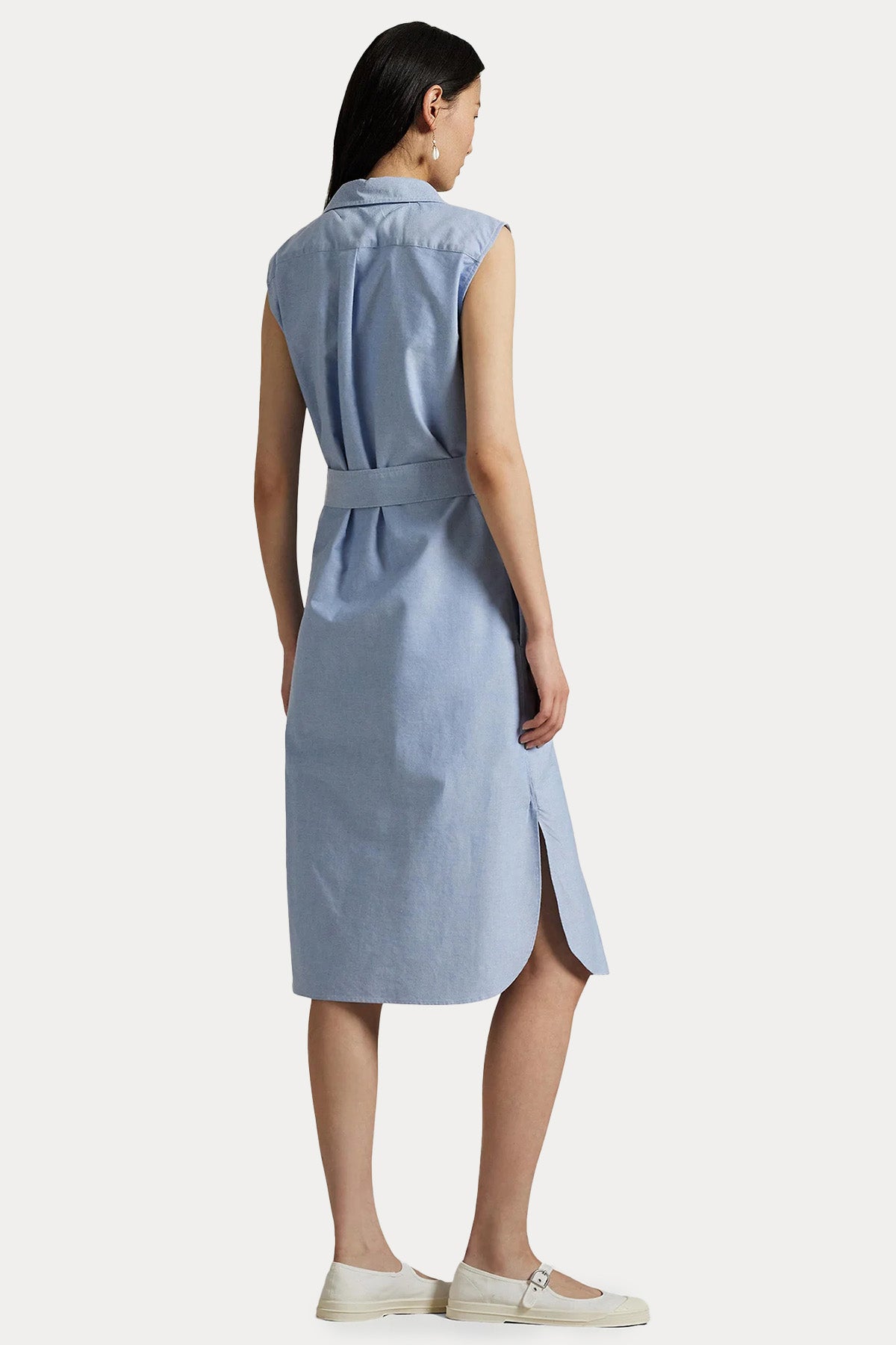 Polo Ralph Lauren Regular Fit Kuşaklı Midi Gömlek Elbise