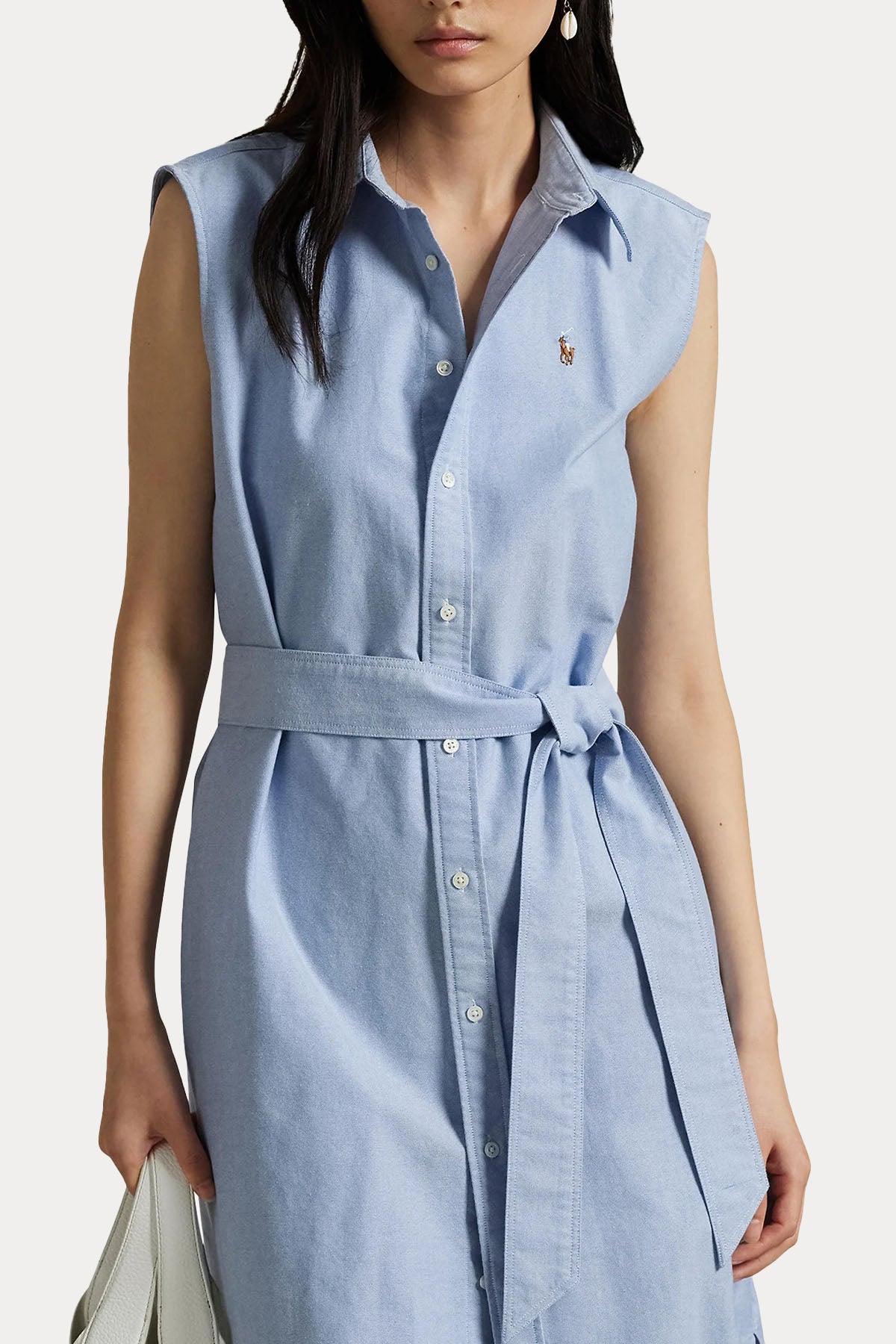 Polo Ralph Lauren Regular Fit Kuşaklı Midi Gömlek Elbise