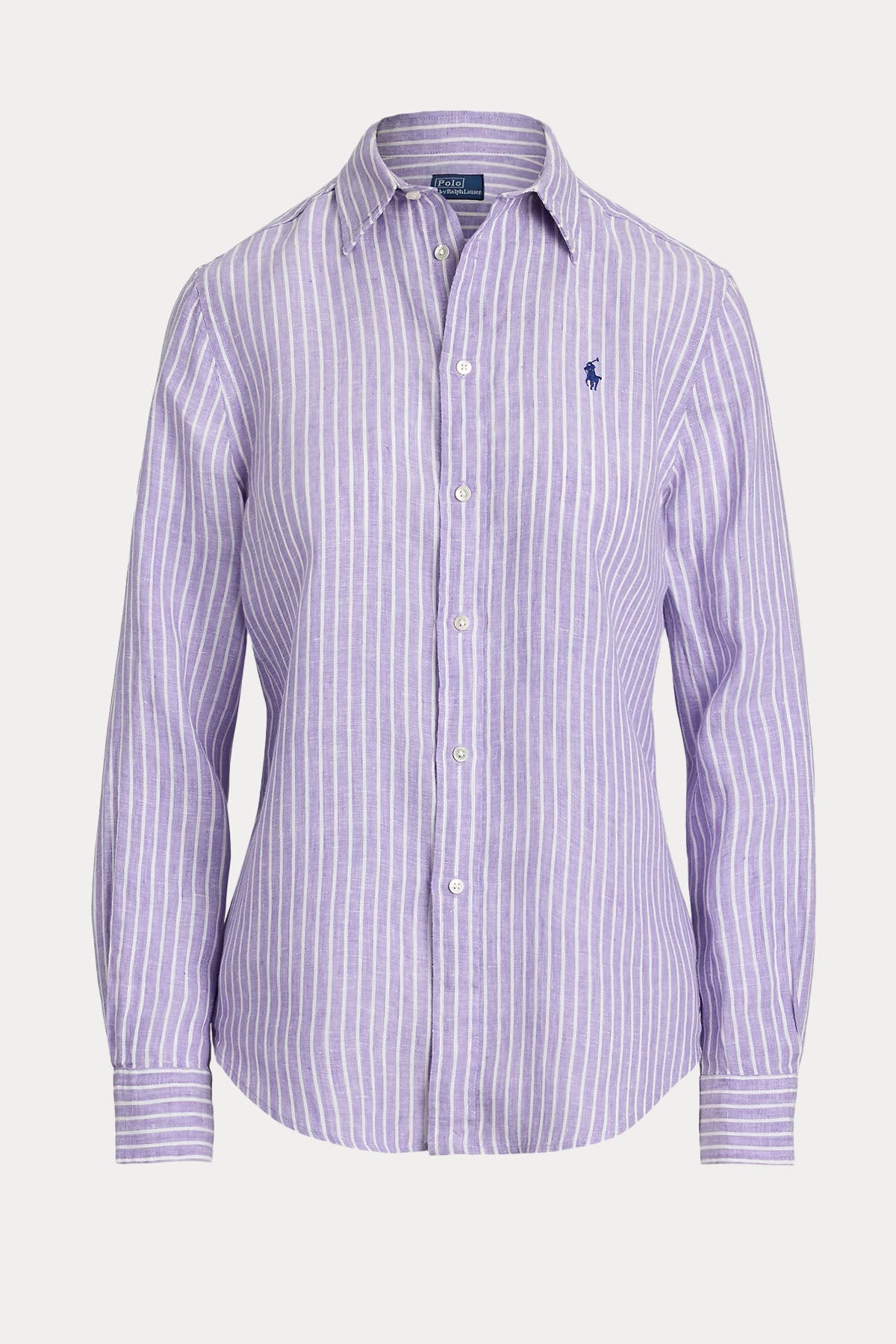 Polo Ralph Lauren Classic Fit Çizgili Keten Gömlek