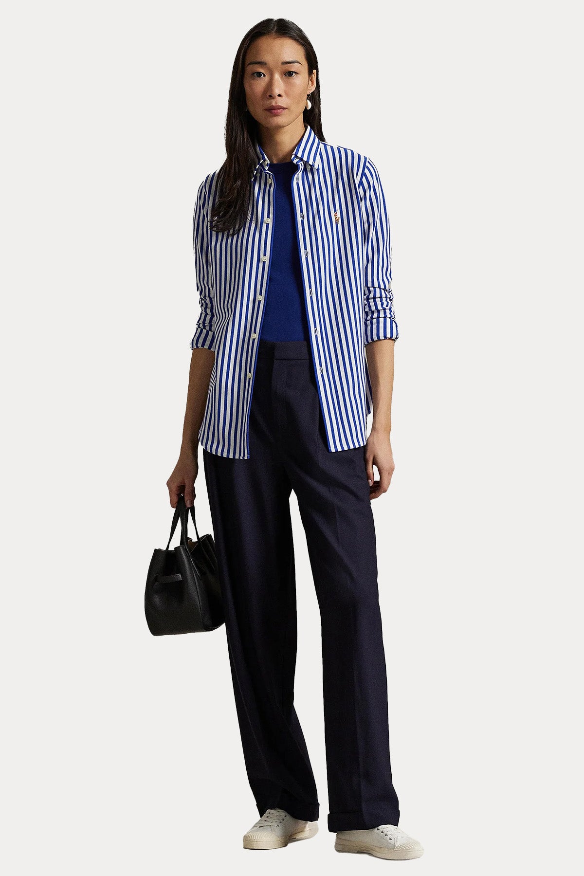 Polo Ralph Lauren Çizgili Knit Oxford Gömlek