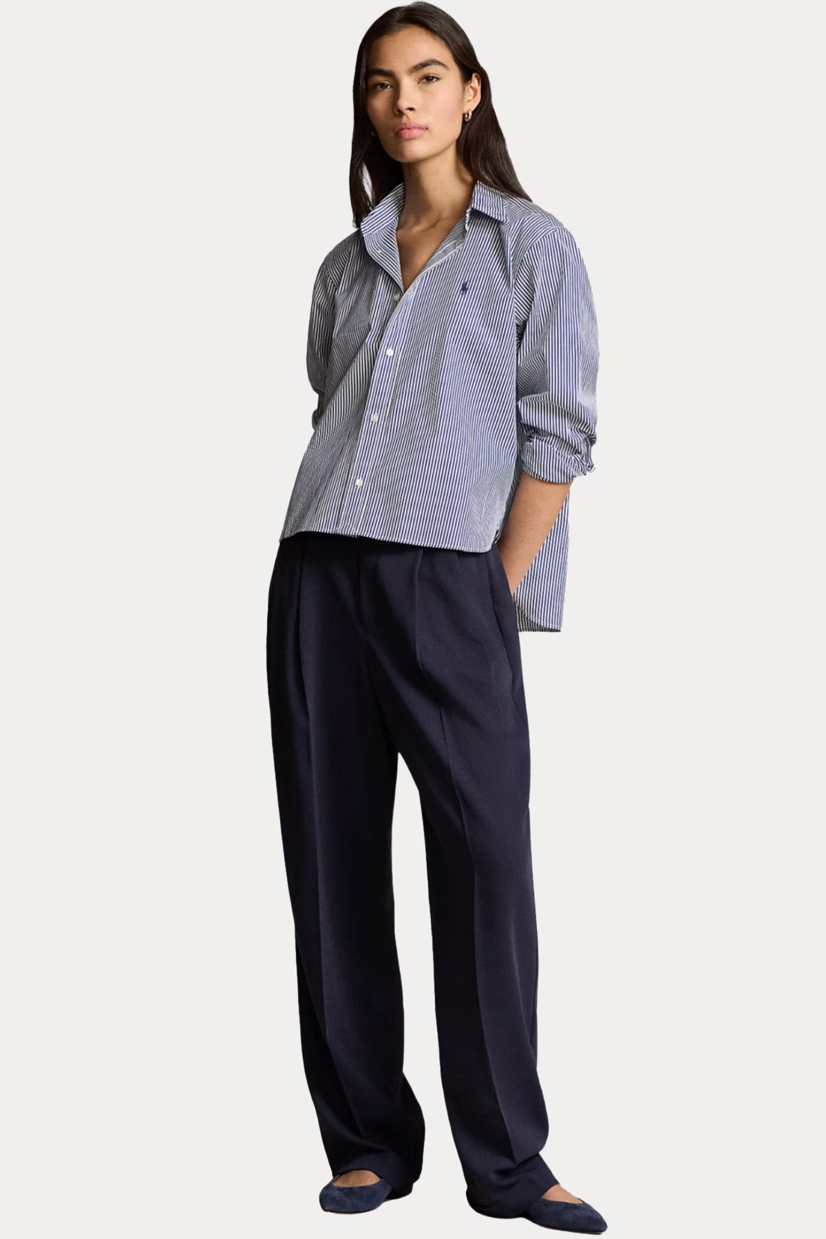 Polo Ralph Lauren Geniş Kesim Çizgili Gömlek