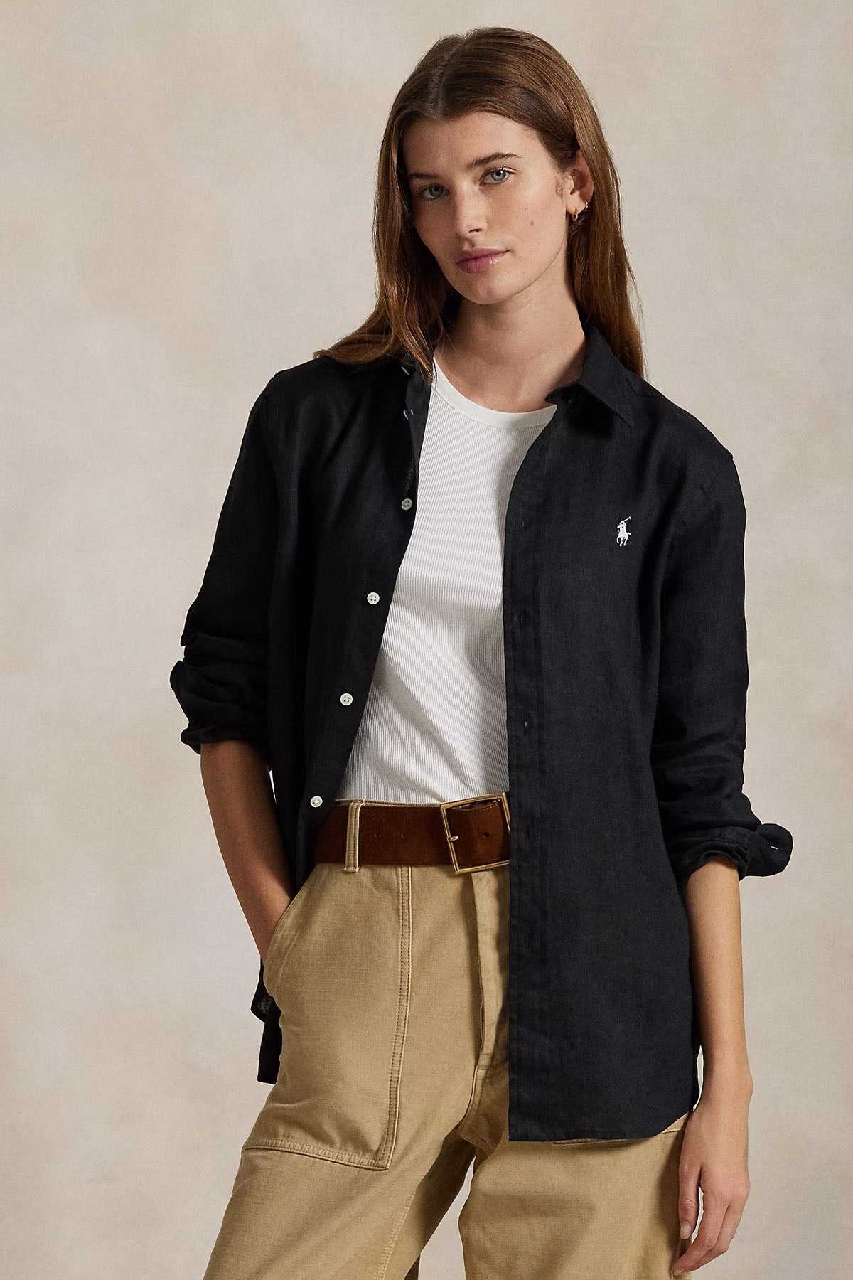 Polo Ralph Lauren Classic Fit Keten Gömlek