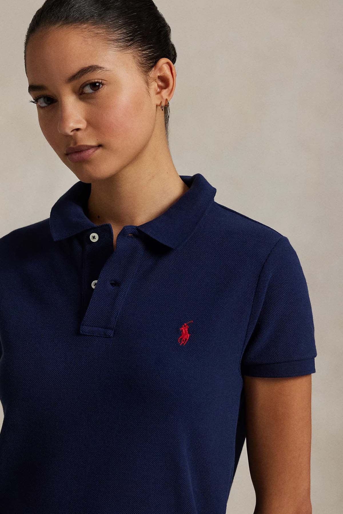 Polo Ralph Lauren Relaxed Fit Polo Yaka Maxi T-shirt Elbise