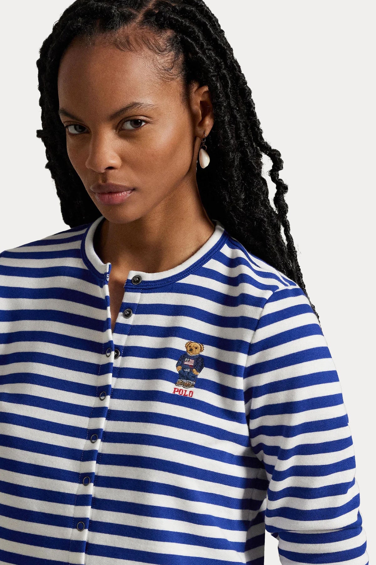 Polo Ralph Lauren Çizgili Polo Bear Triko Ceket-Ceket-Libas