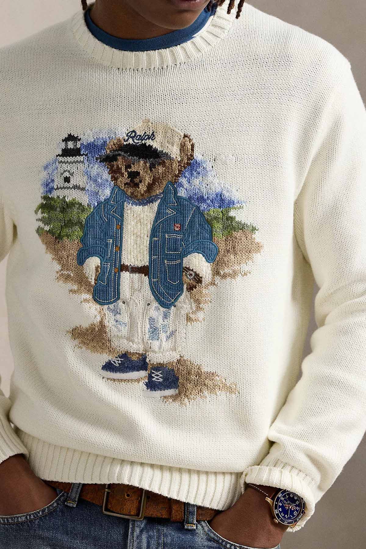 Polo Ralph Lauren Relaxed Fit Polo Bear Örgü Triko