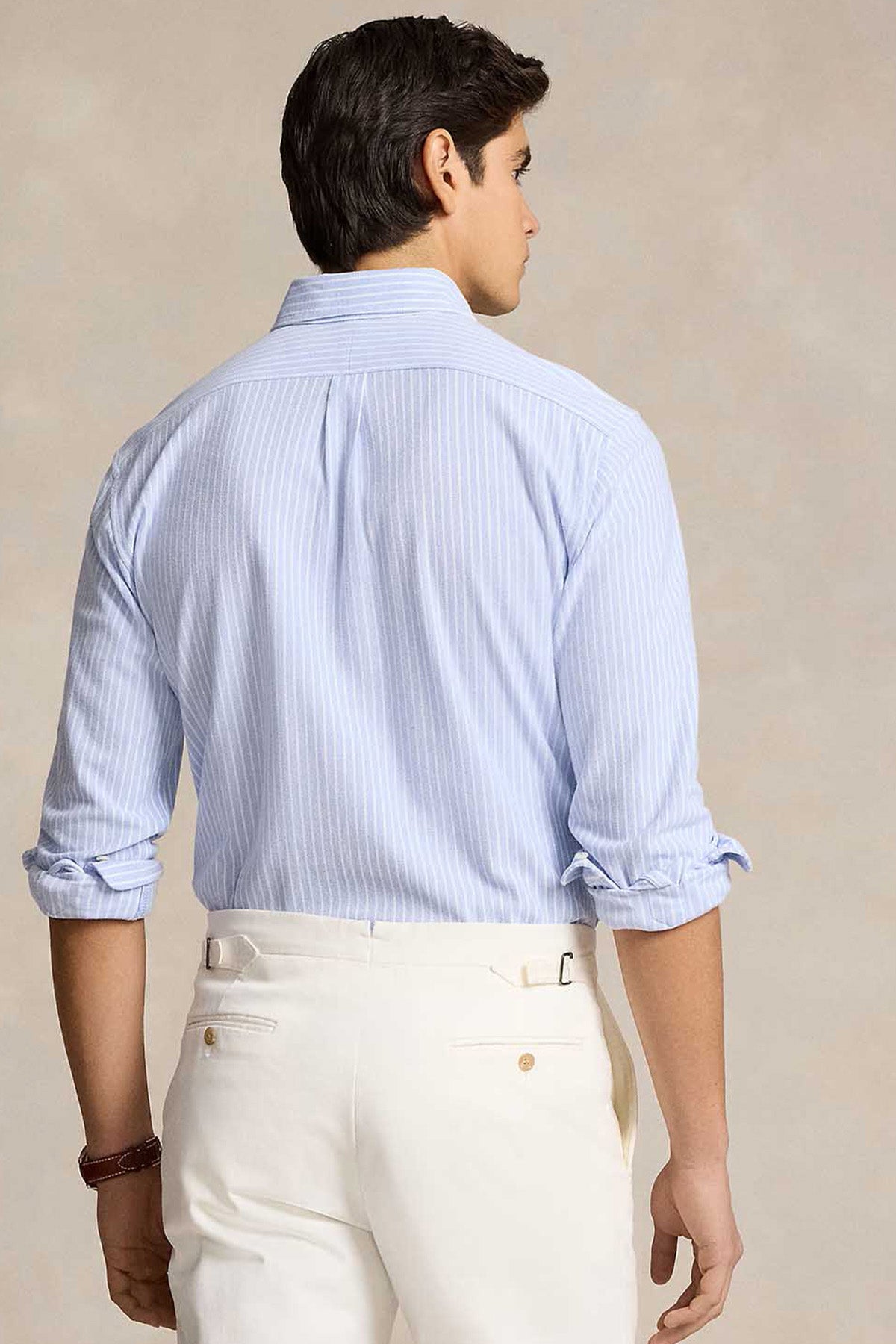 Polo Ralph Lauren Custom Fit Çizgili Knit Oxford Gömlek