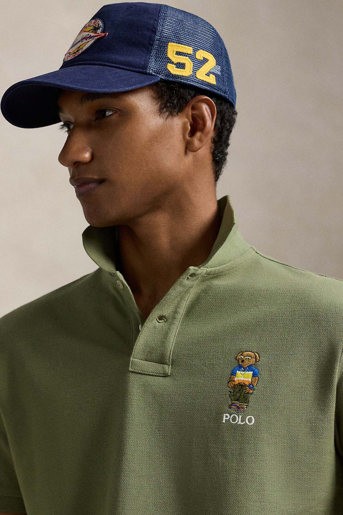 Polo Ralph Lauren Custom Slim Fit Polo Yaka Polo Bear T-shirt