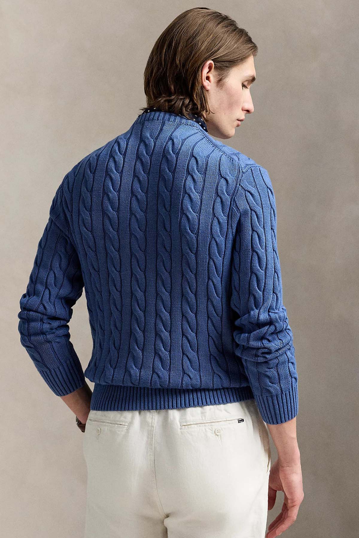 Polo Ralph Lauren Yuvarlak Yaka Saç Örgü Triko