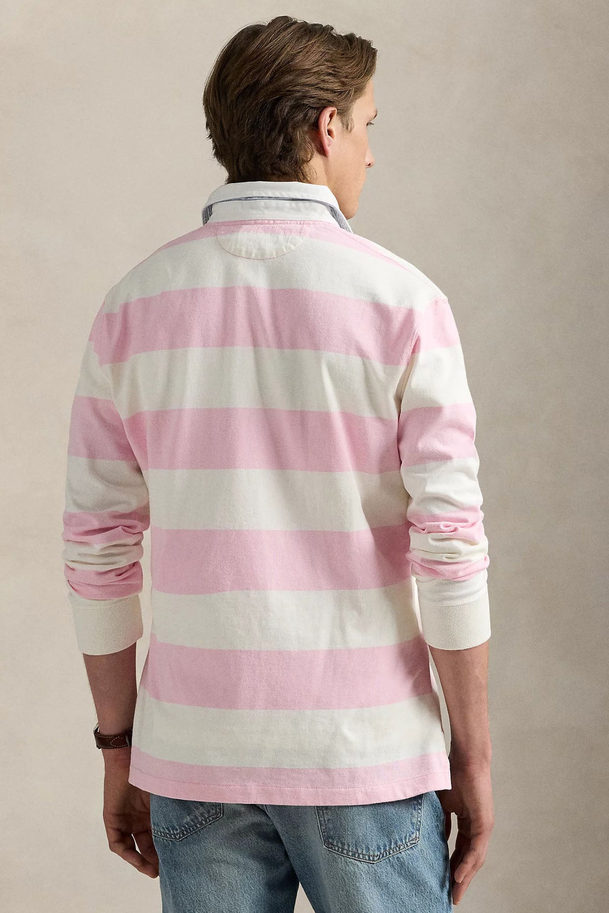 Polo Ralph Lauren Classic Fit Renk Bloklu Polo Yaka Polo Bear Sweatshirt