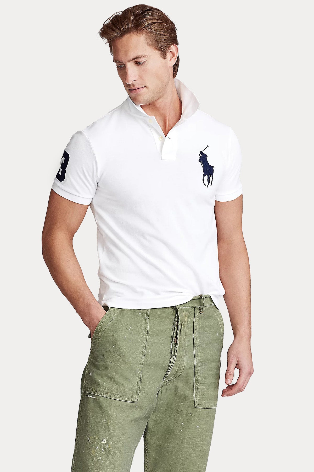Polo Ralph Lauren Custom Slim Fit Logolu Polo Yaka T-shirt