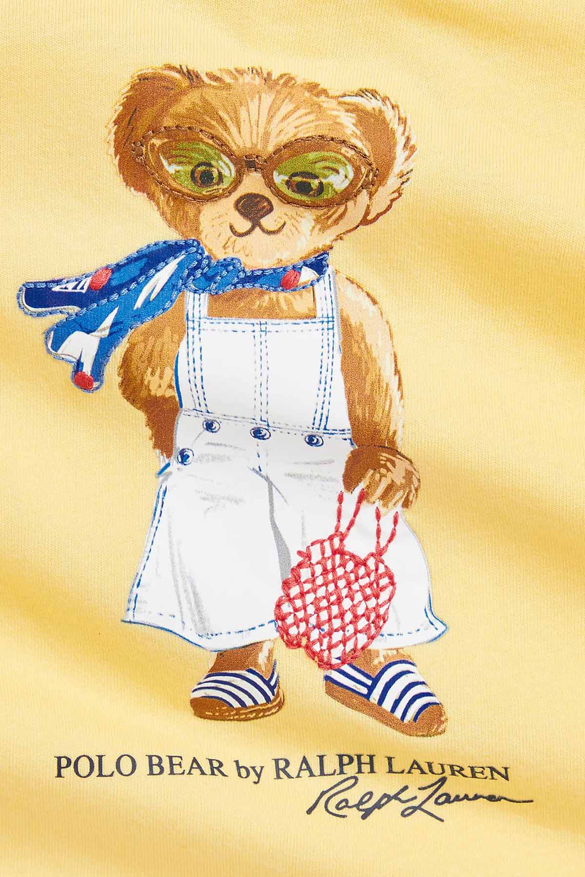 Polo Ralph Lauren Kids 18-24 Aylık Kız Bebek Polo Bear T-shirt