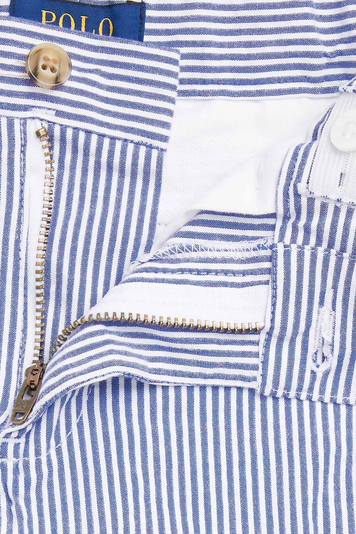 Polo Ralph Lauren Kids 3-5 Yaş Erkek Çocuk Yandan Cepli Çizgili Şort-T-shirt-Libas