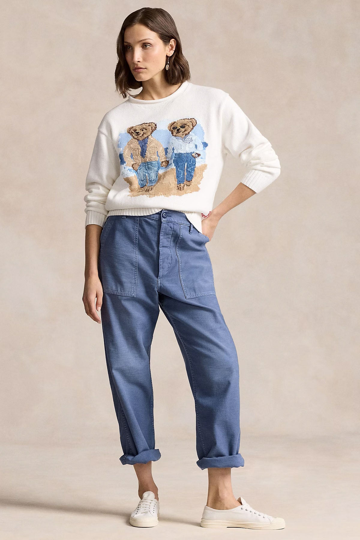 Polo Ralph Lauren Relaxed Fit Polo Bear Örgü Triko