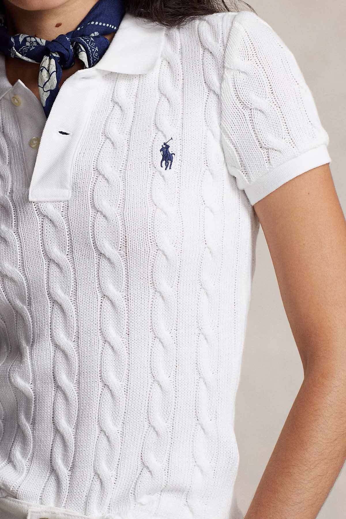 Polo Ralph Lauren Polo Yaka Saç Örgü Triko
