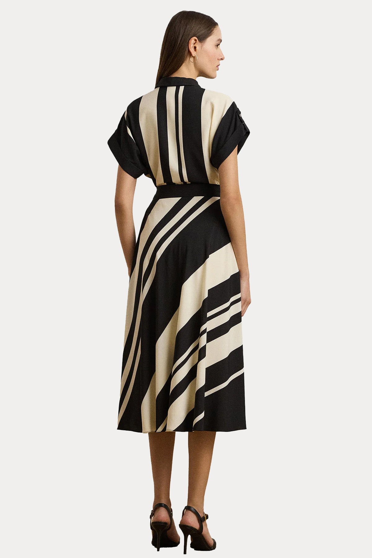 Polo Ralph Lauren Kruvaze Bağlamalı Midi Elbise