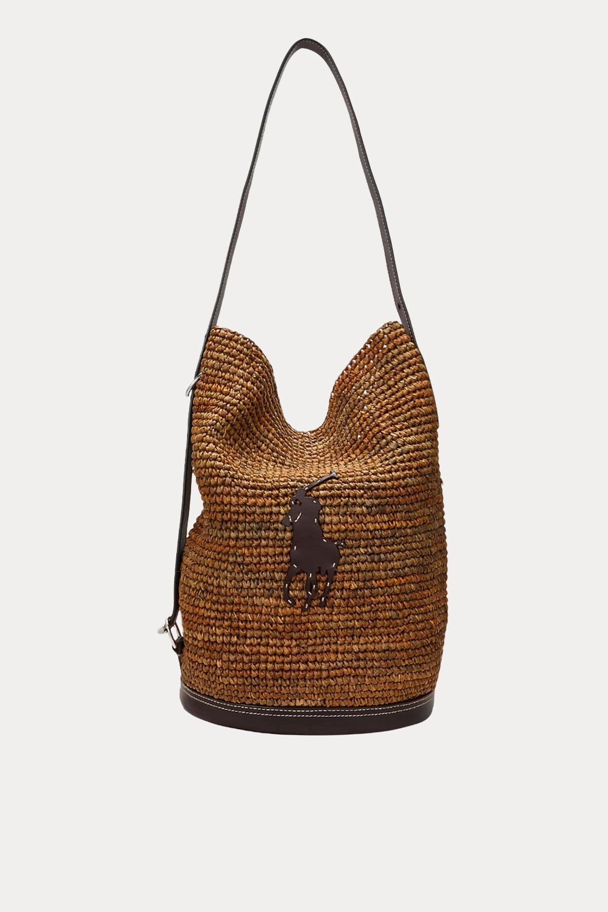 Polo Ralph Lauren Hasır Örgü Big Pony Logolu Omuz Çantası