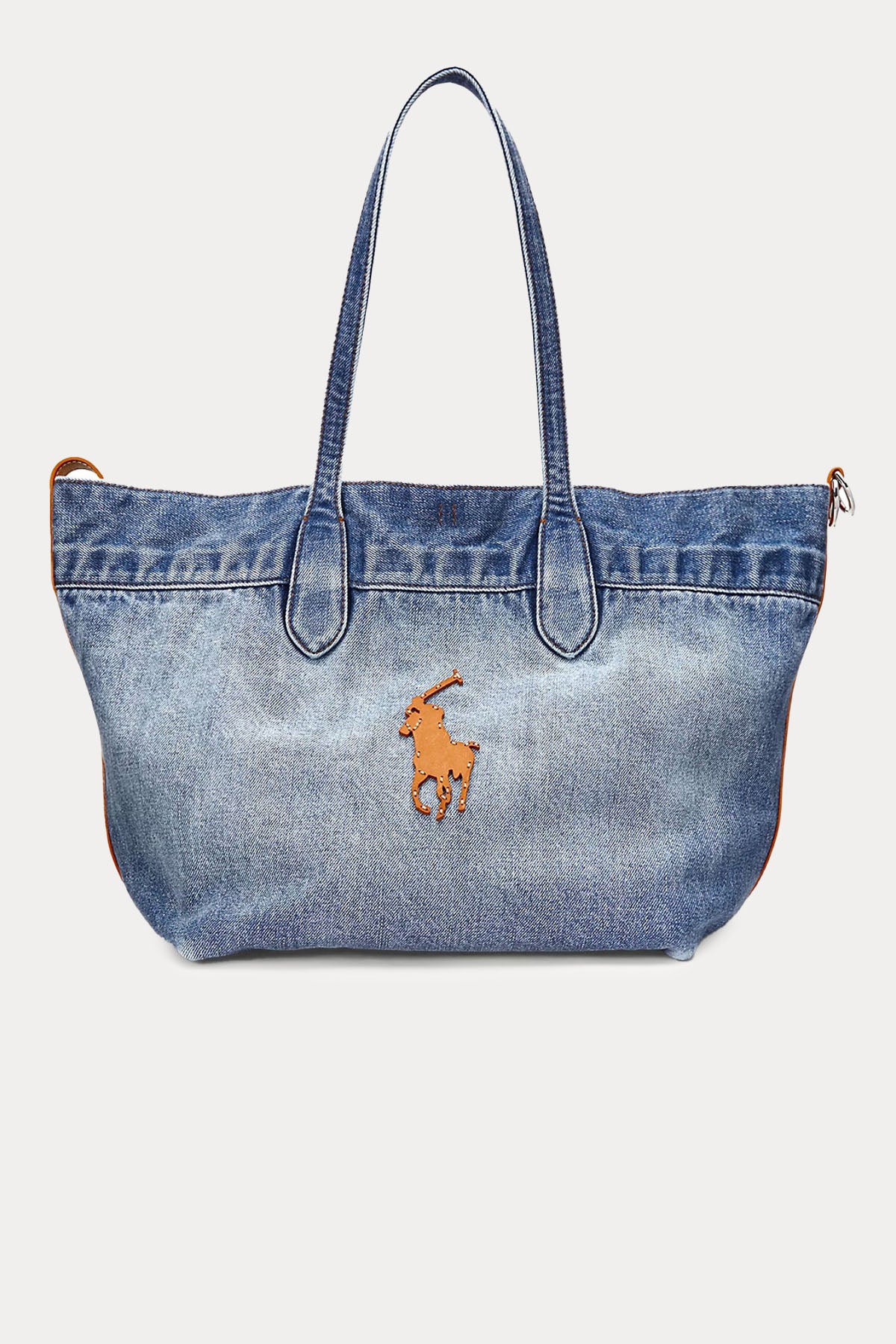 Polo Ralph Lauren Big Pony Logolu Denim Omuz Çantası