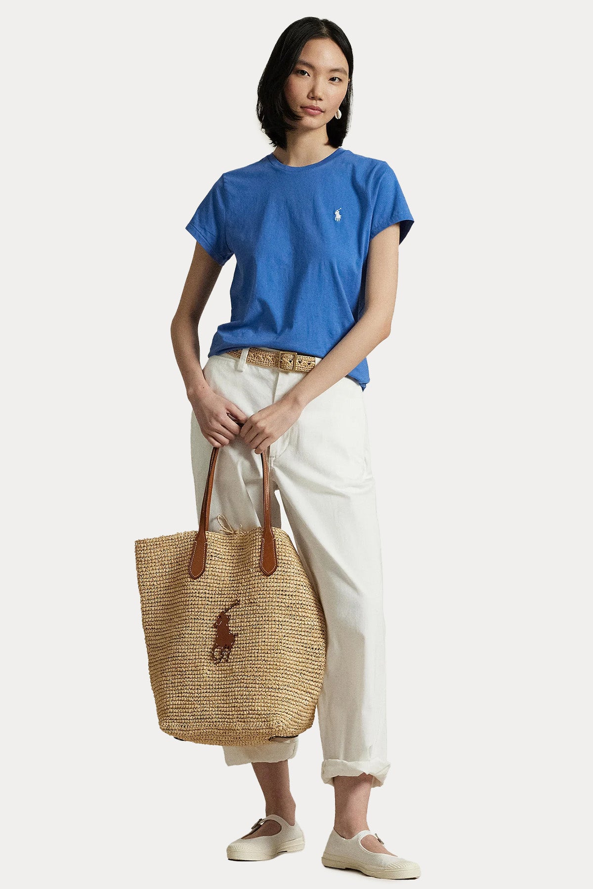 Polo Ralph Lauren Custom Fit Yuvarlak Yaka T-shirt-T-shirt-Libas