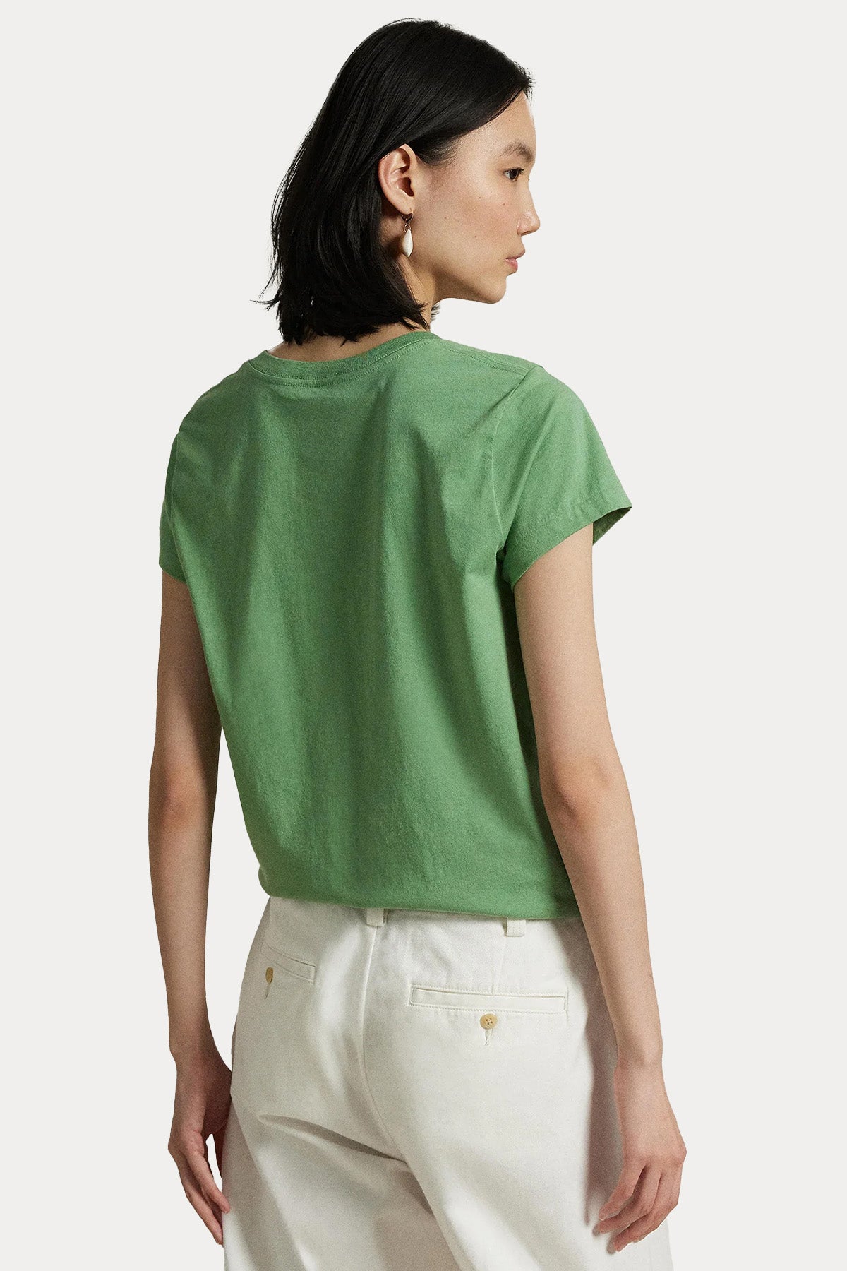 Polo Ralph Lauren Custom Fit V Yaka T-shirt-T-shirt-Libas