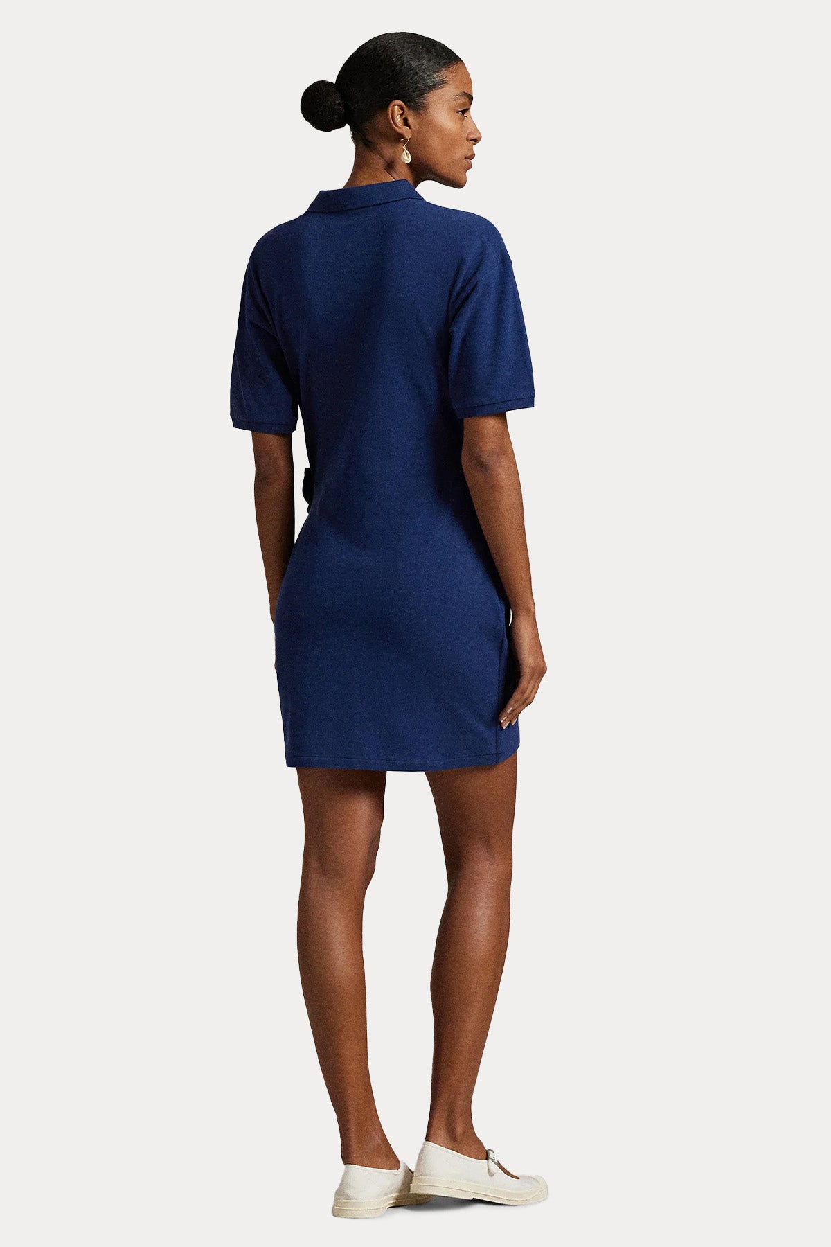 Polo Ralph Lauren Kruvaze Bağlamalı Polo Yaka Mini T-shirt Elbise