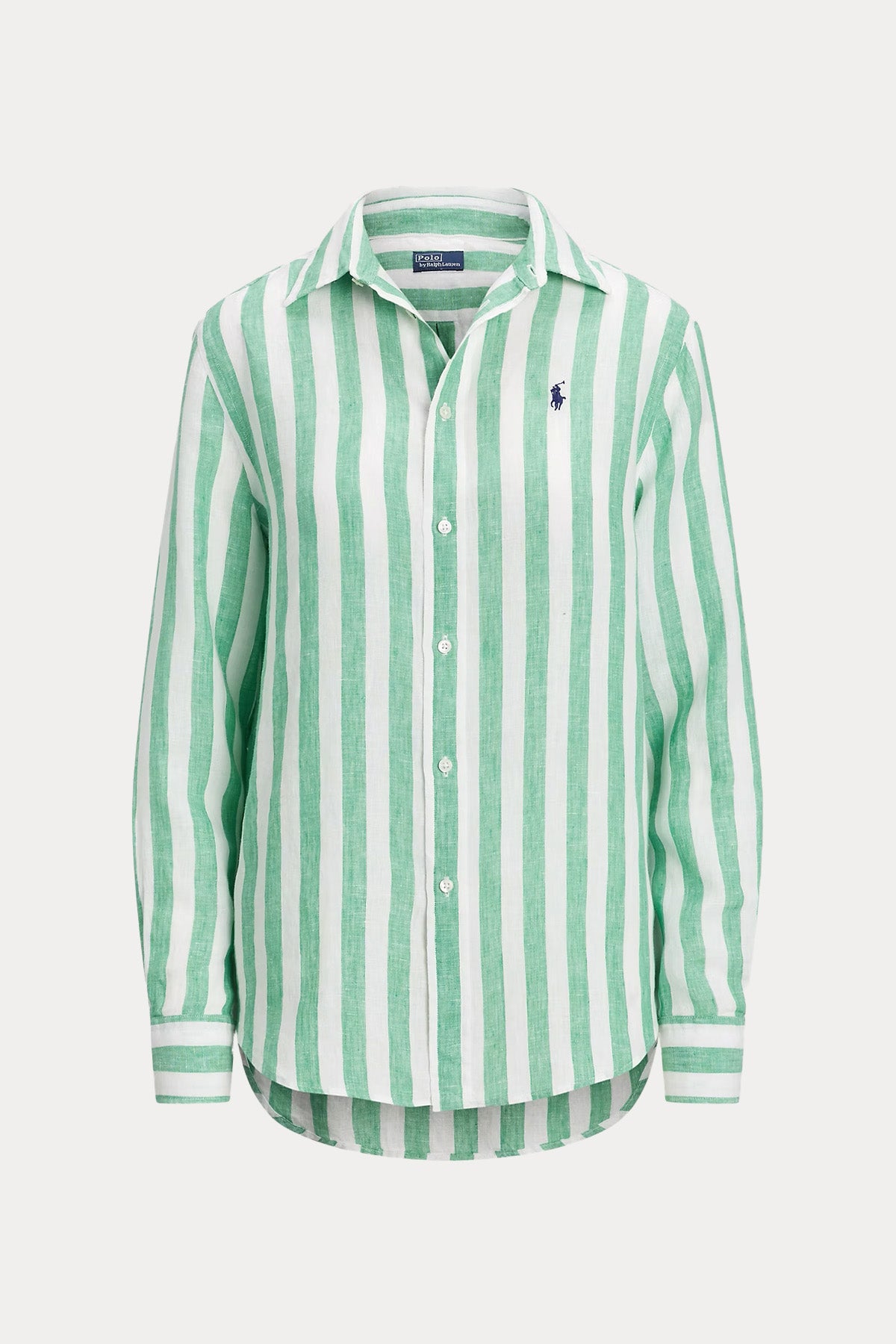 Polo Ralph Lauren Classic Fit Çizgili Keten Gömlek