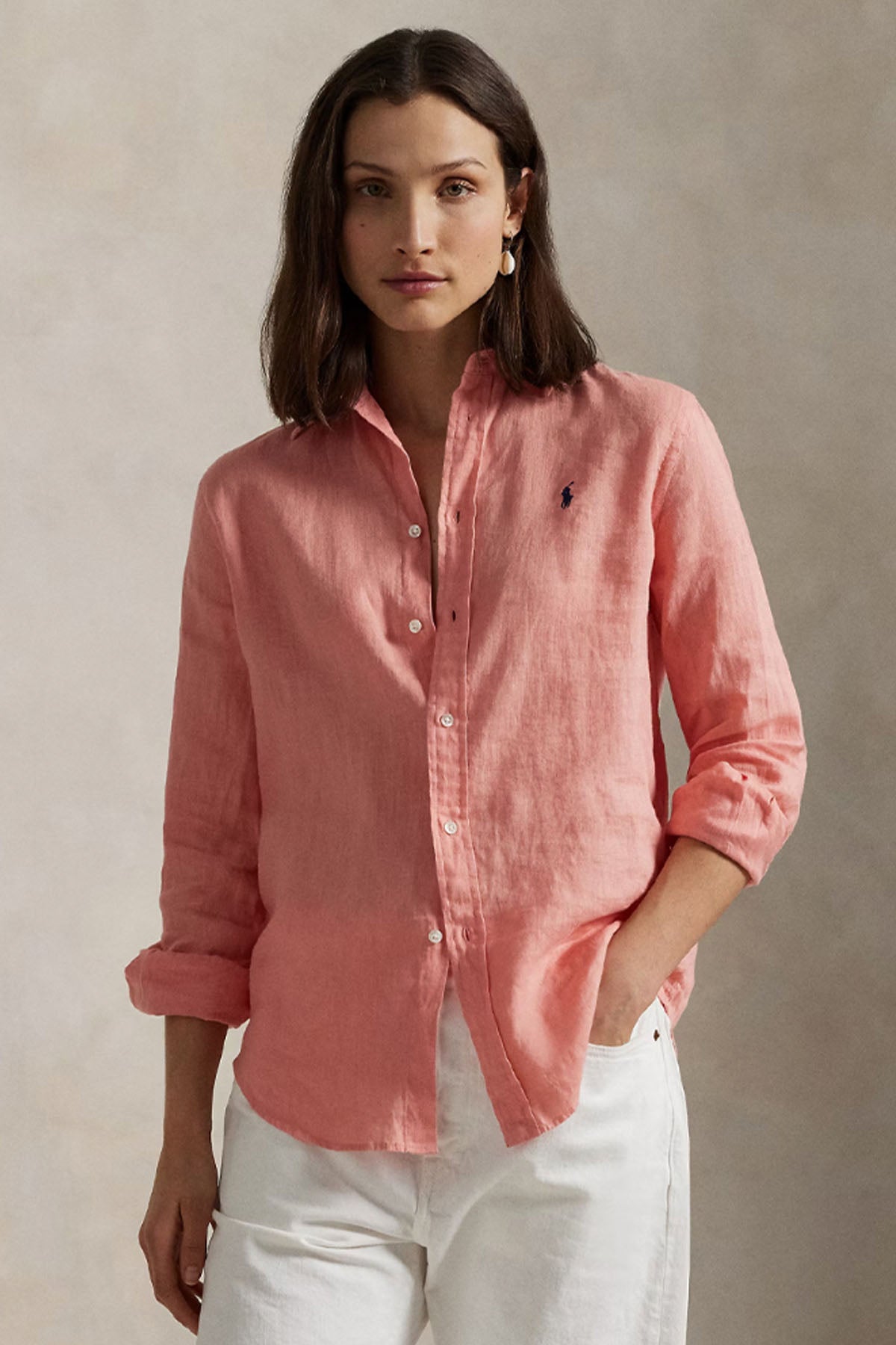 Polo Ralph Lauren Classic Fit Keten Gömlek